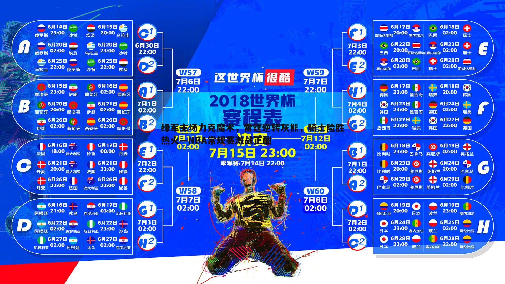 od体育-绿军主场力克魔术，雷霆逆转灰熊，骑士险胜热火—NBA常规赛激战正酣